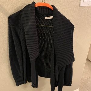 Old Navy Black Draped Cardigan